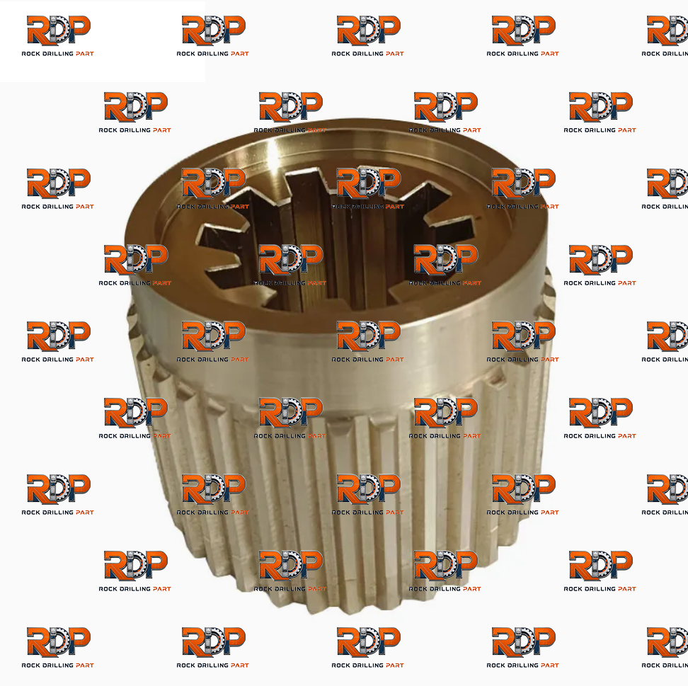 55050828 Driver Bronze Sandvik rock drill Coupling Hlx 5 sleeve Tamrock Spline bushing 550 508 28
